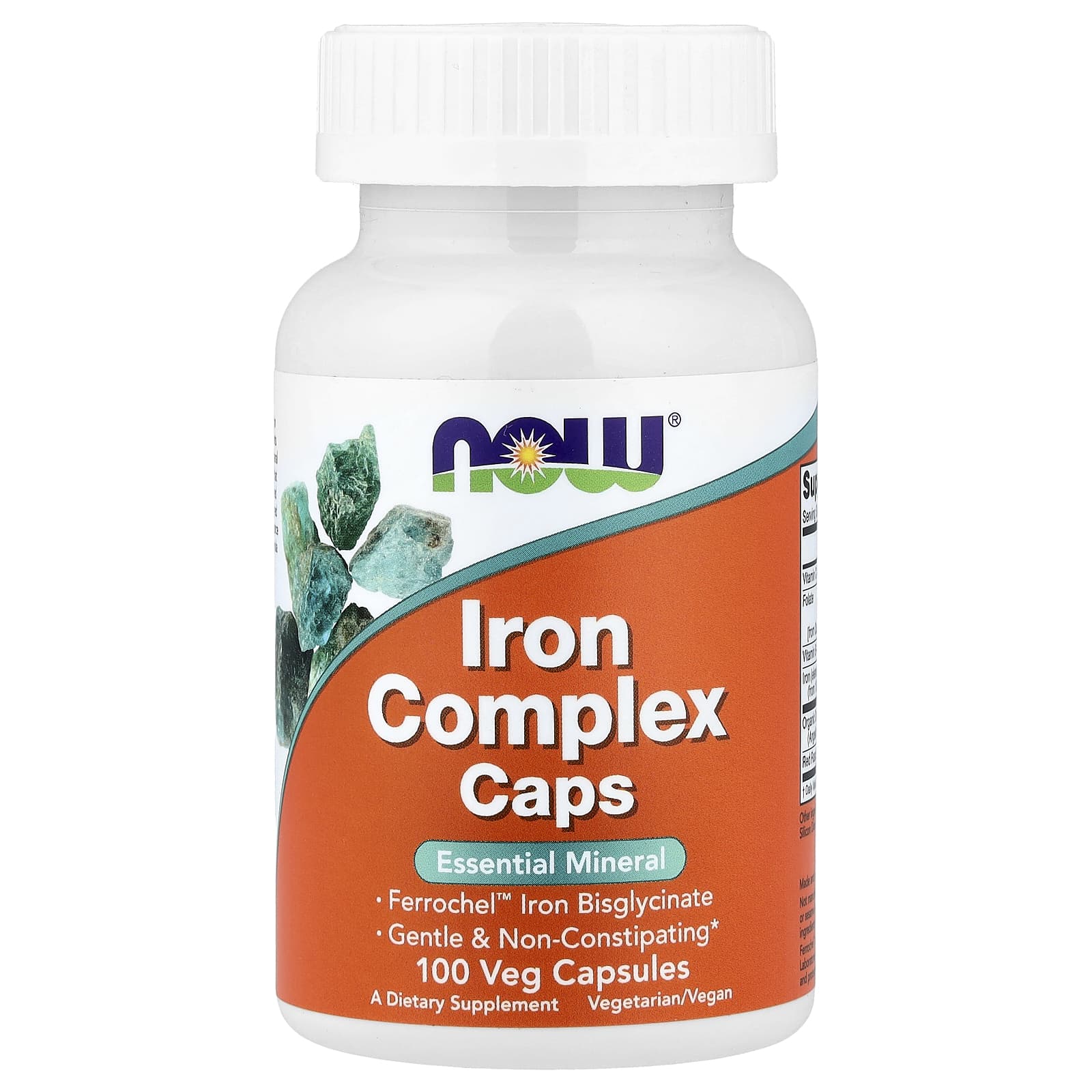 Комплекс NOW Foods Iron Caps, 100 растительных капсул