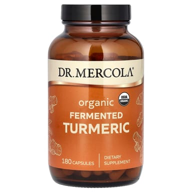 Куркума Dr. Mercola Organic Fermented, 180 капсул