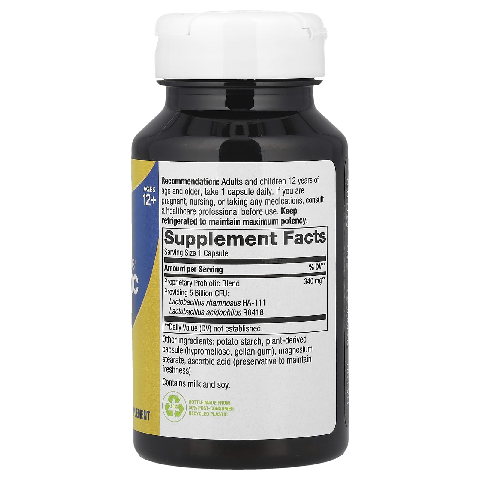Пробиотик Nature's Way Primadophilus®, для детей от 12 лет, 5 млрд КОЕ, 90 капсул — фото 2