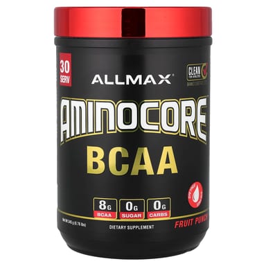 BCAA ALLMAX AMINOCORE™, вкус Fruit Punch, 345 г