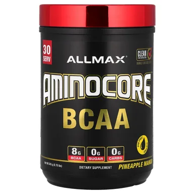 Фото товара: BCAA ALLMAX AMINOCORE™, Pineapple Mango, 345 г