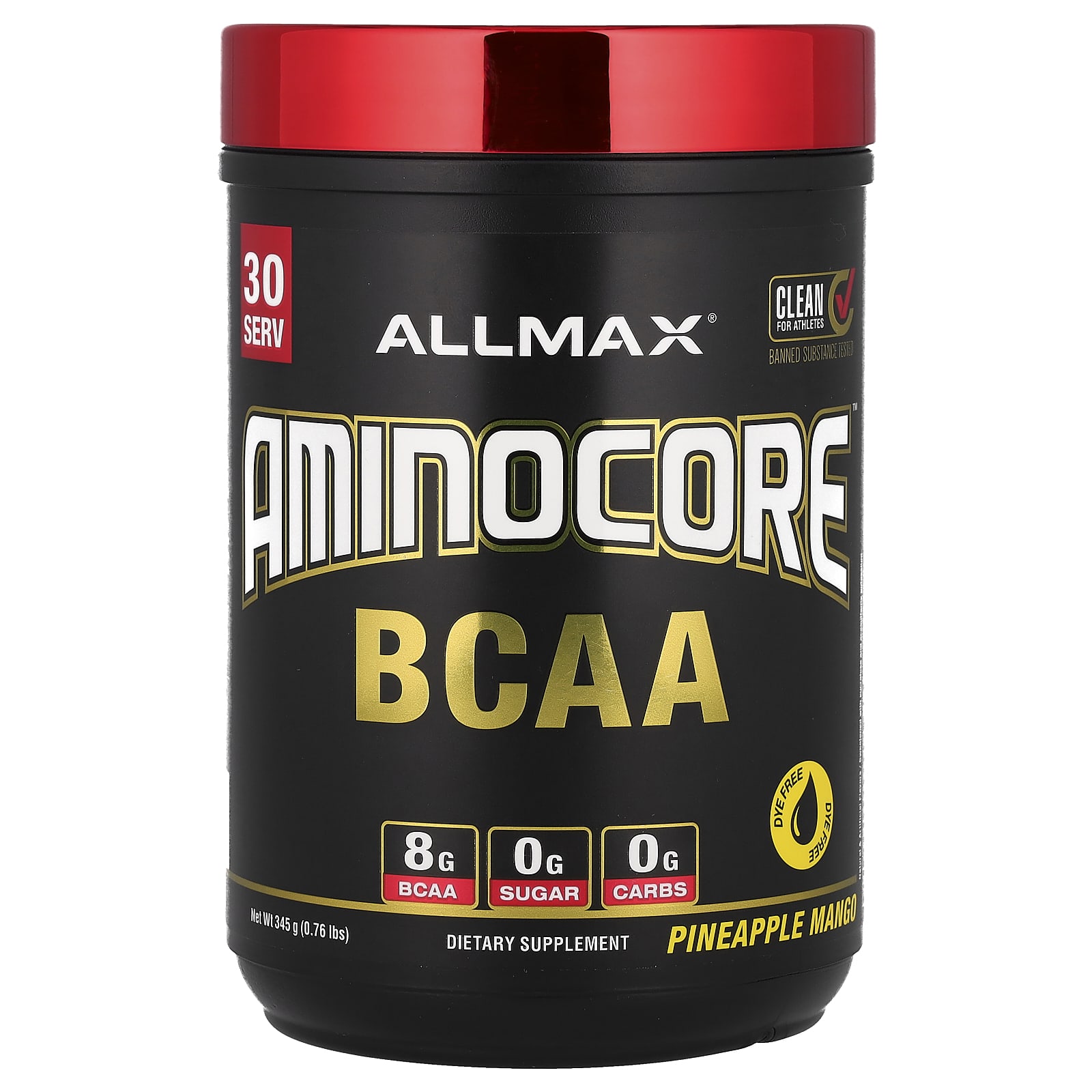 BCAA ALLMAX AMINOCORE™, вкус Pineapple Mango, 345 г