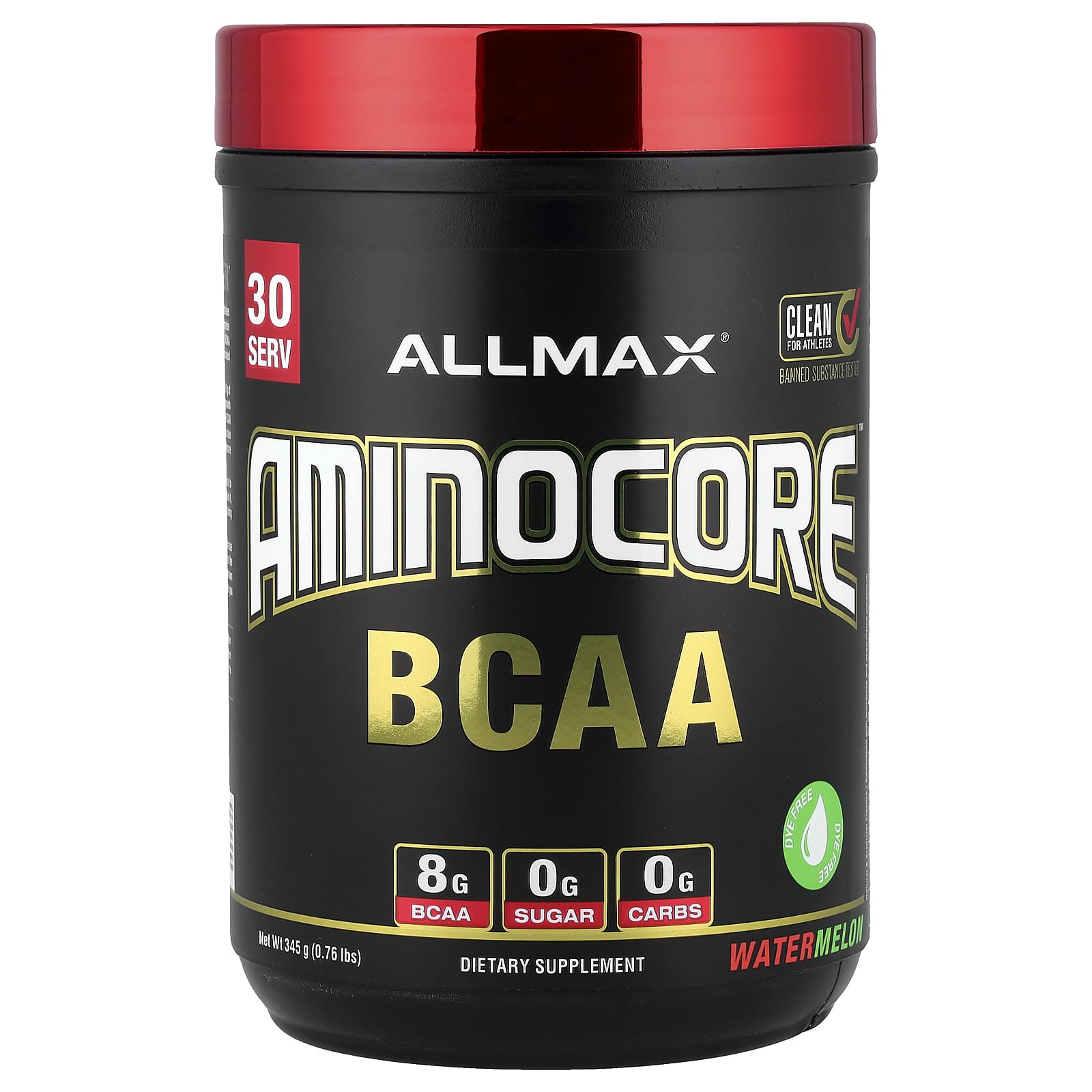 BCAA ALLMAX AMINOCORE™, оттенок Watermelon, 345 г