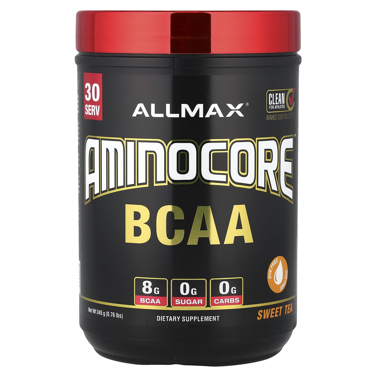 BCAA ALLMAX AMINOCORE™ Sweet Tea, 345 г