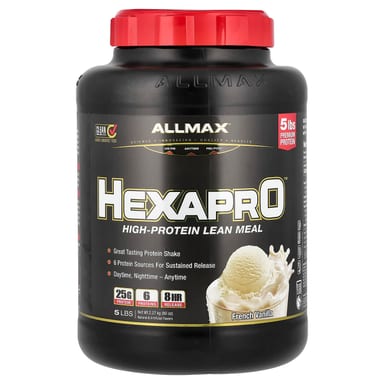 Протеин ALLMAX Hexapro™ High- Lean Meal, вкус French Vanilla, 2.27 кг