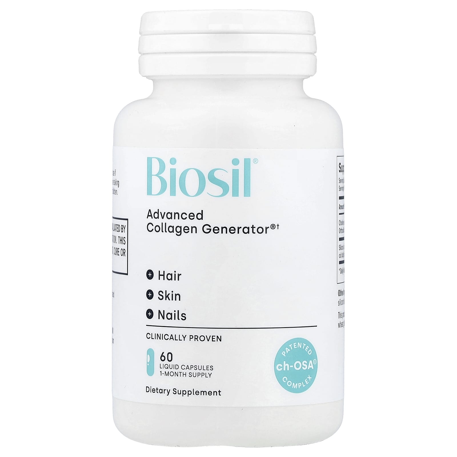 Коллагеновый комплекс Biosil Advanced® 60 Liquid Capsules, капсулы