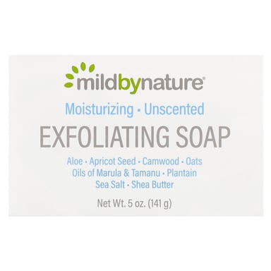 Мыло Mild By Nature Exfoliating Soap, без отдушки, 141 г