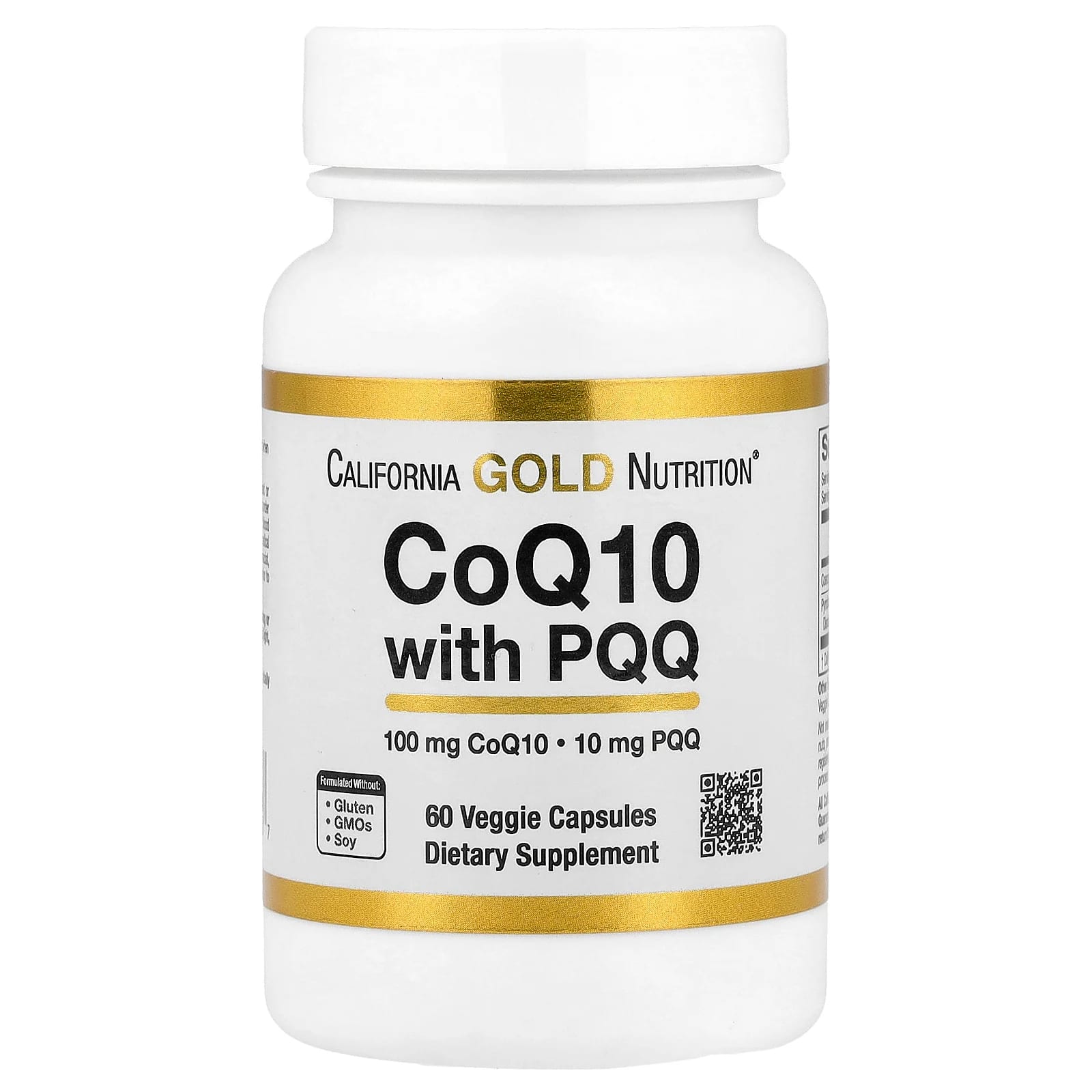 Коэнзим Q10 California Gold Nutrition with PQQ, 60 растительных капсул — фото 3
