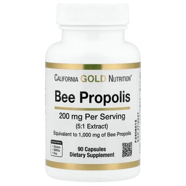 Прополис California Gold Nutrition Bee, 1000 мг, 90 капсул