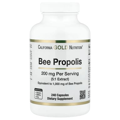 Прополис California Gold Nutrition Bee, 1000 мг, 240 капсул