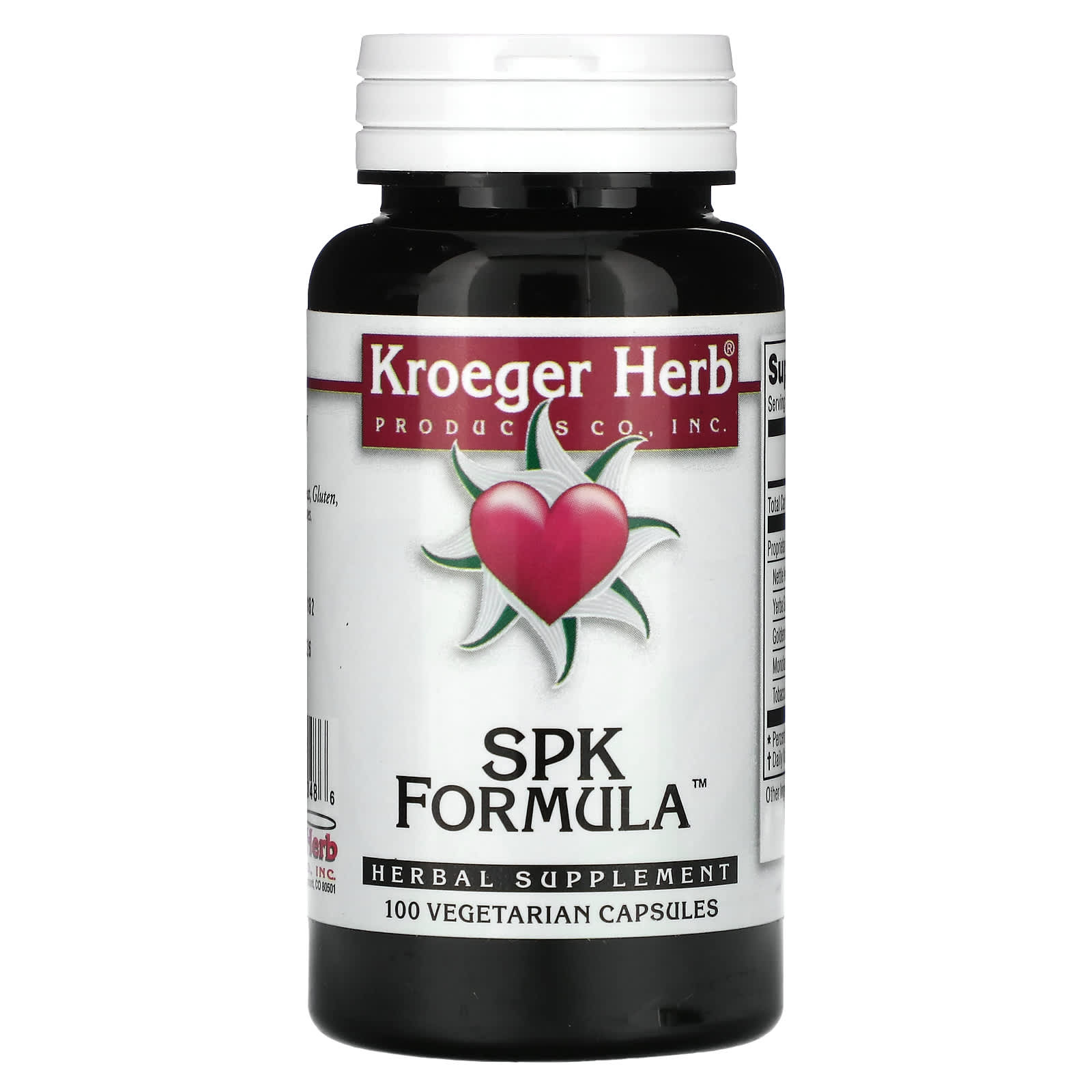 Комплекс Kroeger Herb Co SPK, 100 растительных капсул