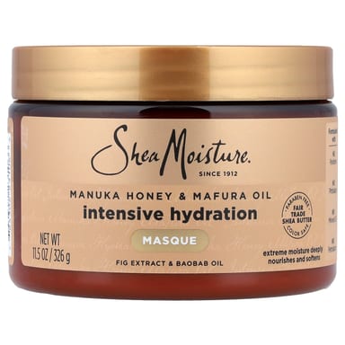Маска для волос SheaMoisture Manuka Honey & Mafura Oil Intensive Hydration, 326 г, масло
