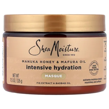 Фото товара: Маска для волос SheaMoisture Manuka Honey & Mafura Oil Intensive Hydration, 326 г, масло