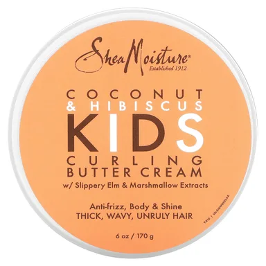 Фото товара: Детский крем SheaMoisture Curling Butter, Coconut & Hibiscus, 170 г
