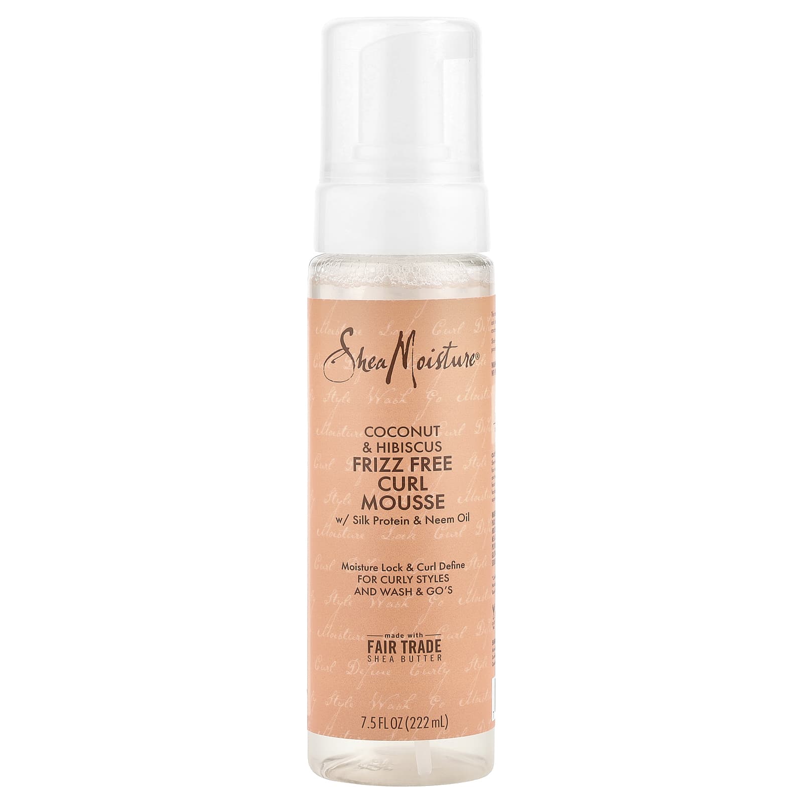 Мусс SheaMoisture Frizz Free Curl, вкус Coconut & Hibiscus, 222 мл