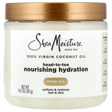 Кокосовое масло SheaMoisture, вкус 100% Virgin Coconut Oil, 411 г