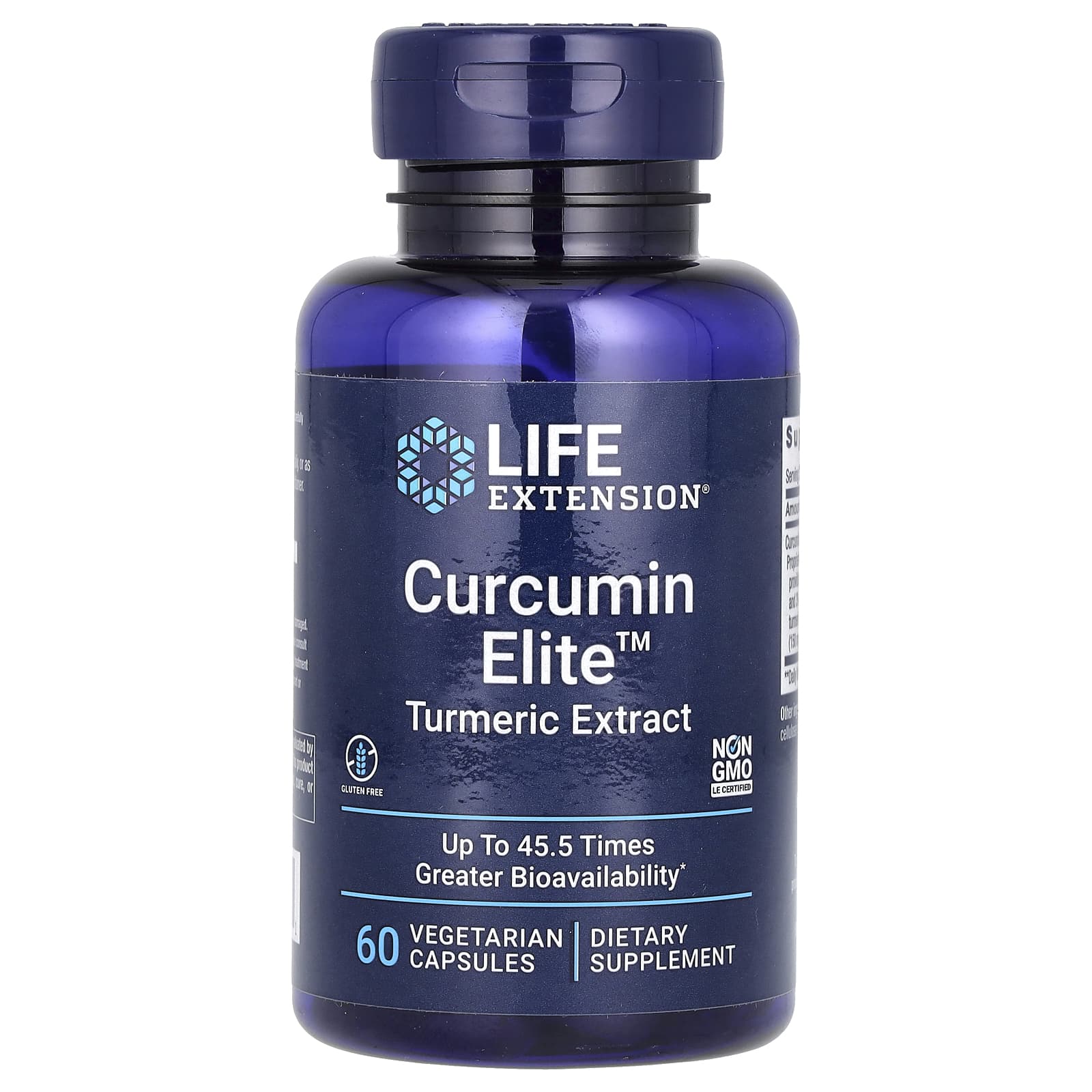 Куркумин Life Extension Elite Turmeric Extract, 60 растительных капсул