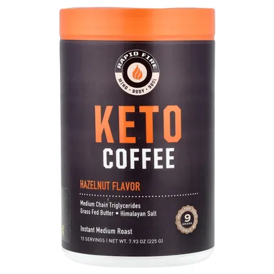 Фото товара: Кофе RAPIDFIRE Keto Hazelnut Medium Roast, Instant, 225 г