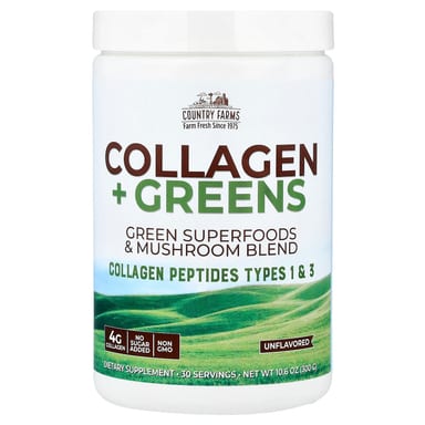 Коллаген Country Farms Greens, без вкуса, 300 г