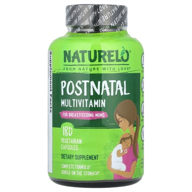 Мультивитамины NATURELO Postnatal for Breastfeeding Moms, 180 растительных капсул