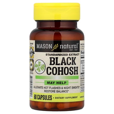 Корень клопогона Mason Natural Standardized Extract, 40 мг, 60 капсул