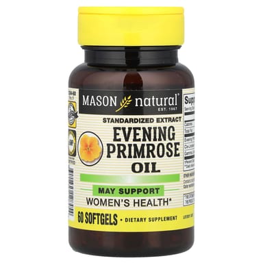 Масло примулы вечерней Mason Natural, 60 мягких капсул