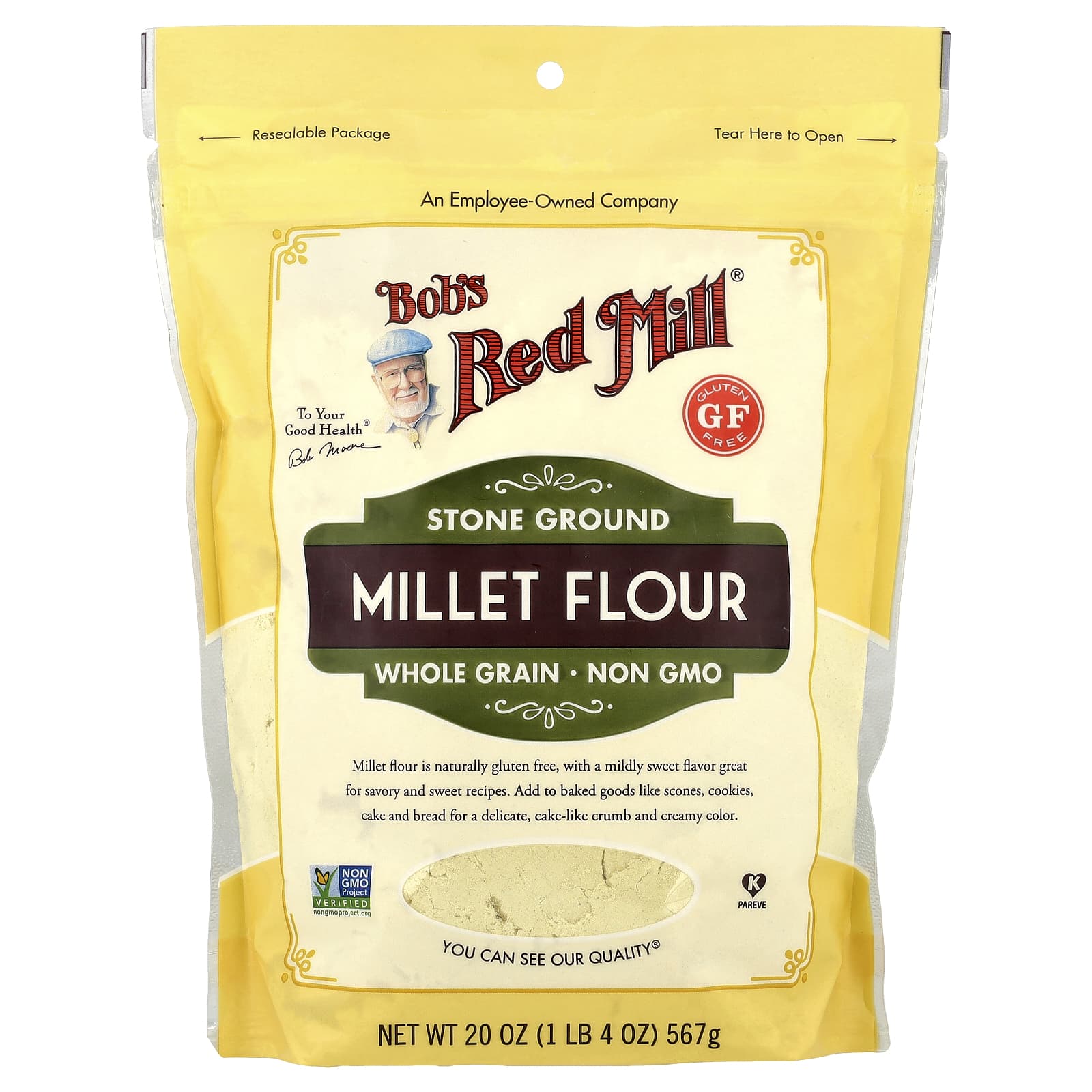 Мука Bob's Red Mill Stone Ground Millet Whole Grain, 567 г