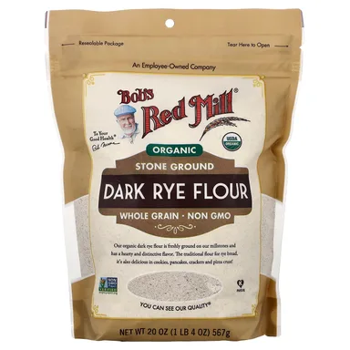 Фото товара: Мука Bob's Red Mill Organic Dark Rye Whole Grain, 567 г