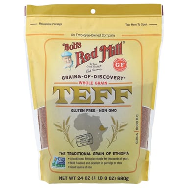 Тефф, цельнозерновой, 680 г (24 унции) Bob's Red Mill