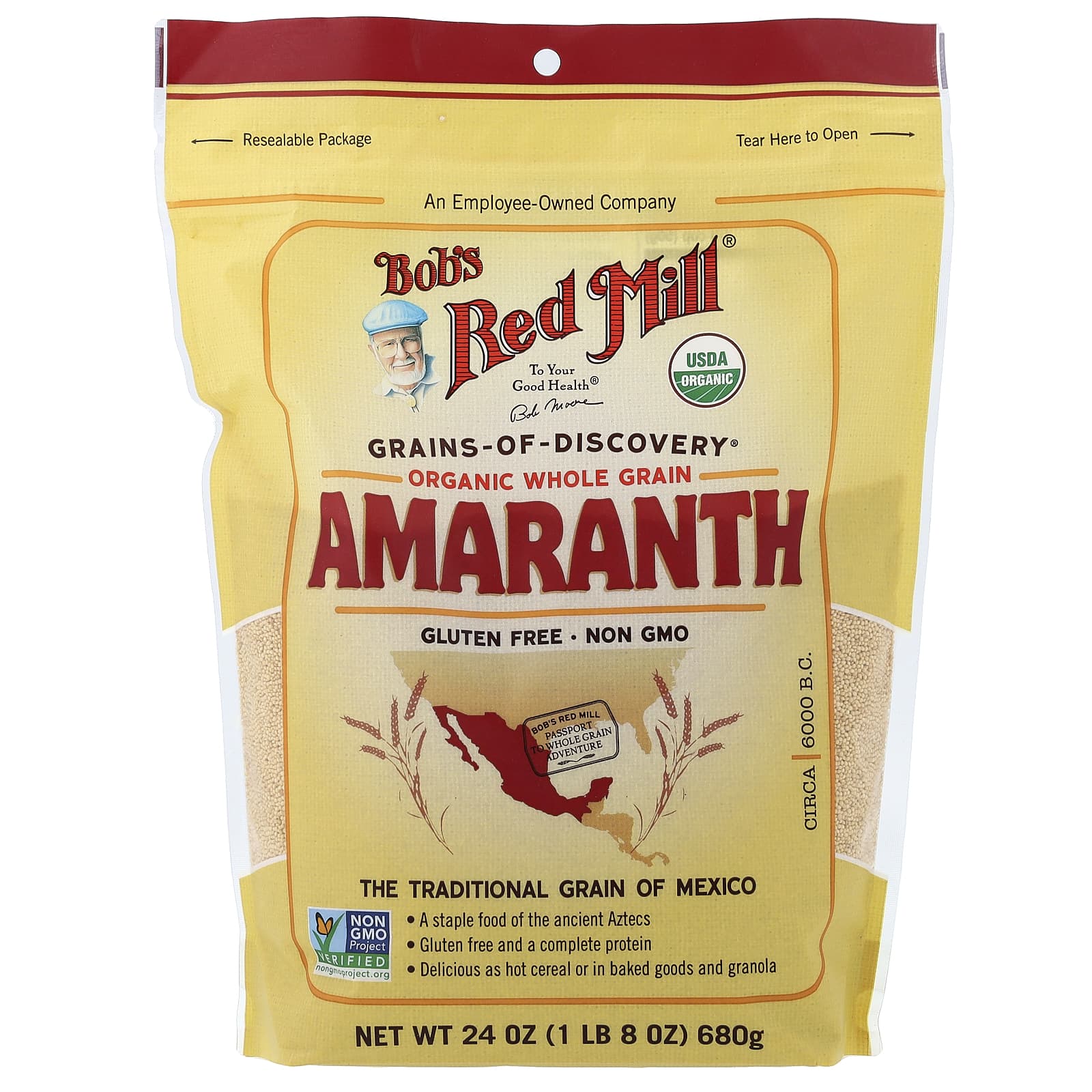 Цельнозерновой амарант Bob's Red Mill, 680 г