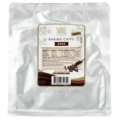 Фото товара: Чипсы ChocZero Baking, Dark, 560 г