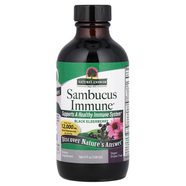 Бузина Nature's Answer Sambucus Immune, вкус Black Elderberry, 120 мл