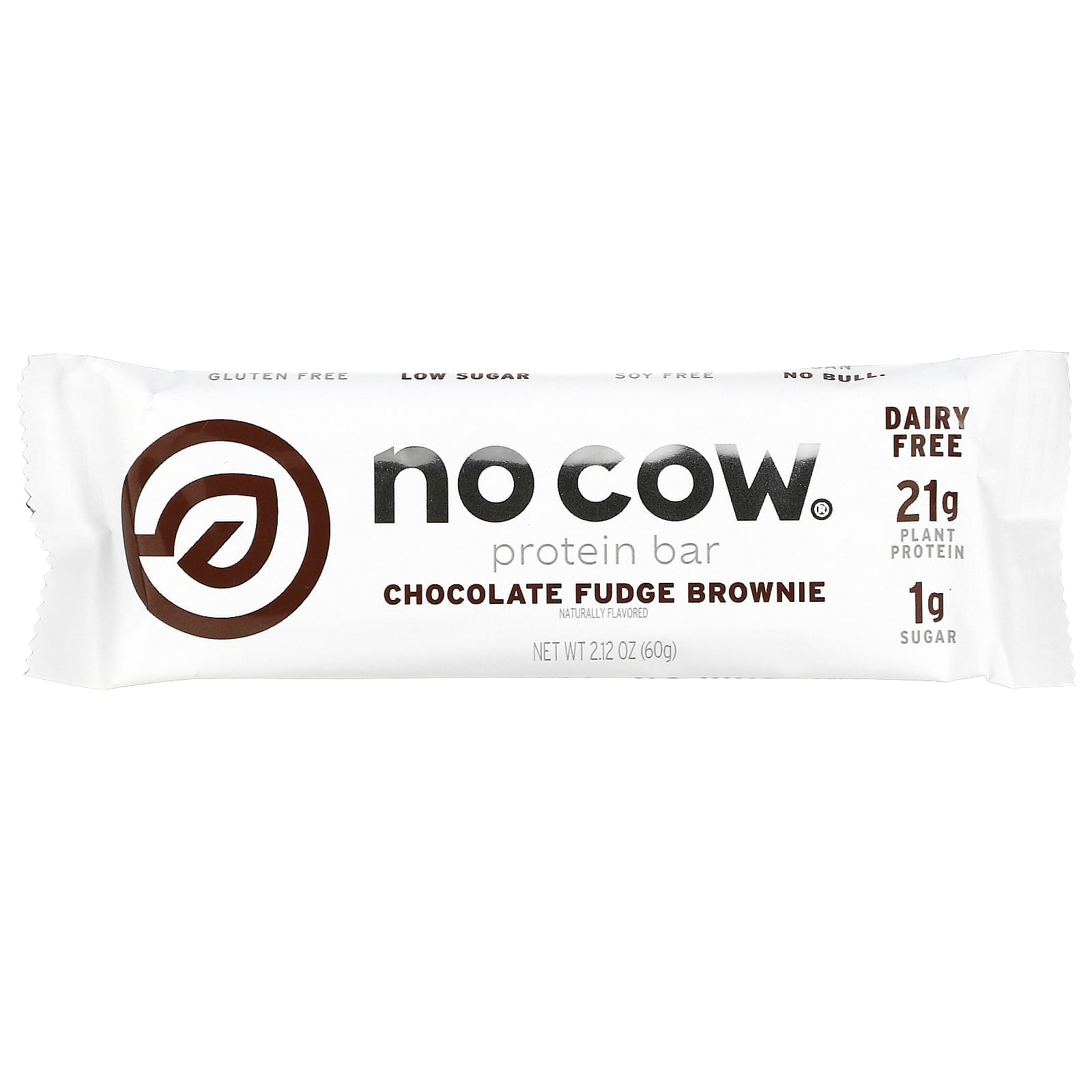 Протеиновый батончик No Cow, вкус Chocolate Fudge Brownie, 60 г, 12 шт. — фото 3
