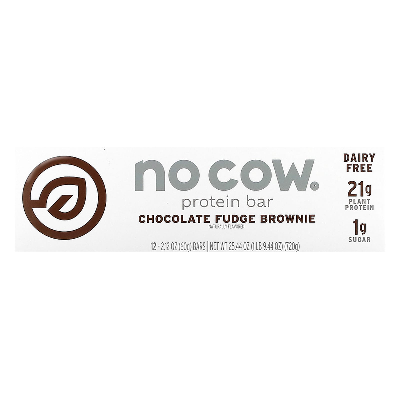 Протеиновый батончик No Cow, вкус Chocolate Fudge Brownie, 60 г, 12 шт. — фото 4