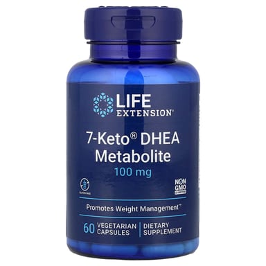 DHEA Life Extension 7-Keto® Metabolite, 100 мг, 60 растительных капсул