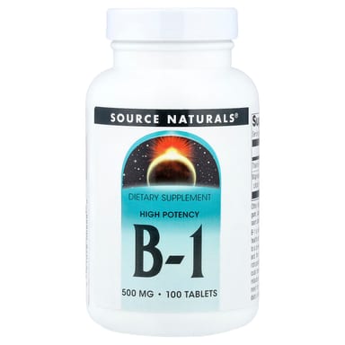 Витамин B1 Source Naturals High Potency, 500 мг, 100 таблеток