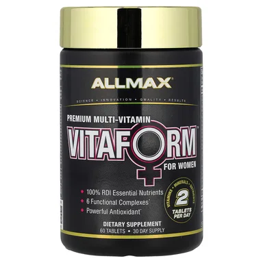 Фото товара: Мультивитамины ALLMAX VITAFORM™ Premium For Women, 60 таблеток