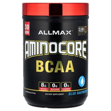 BCAA ALLMAX AMINOCORE™, вкус Blue Raspberry, 345 г