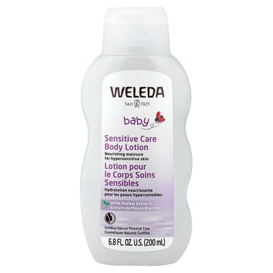 Детский лосьон для тела Weleda Baby Sensitive Care White Mallow Extracts, 200 мл