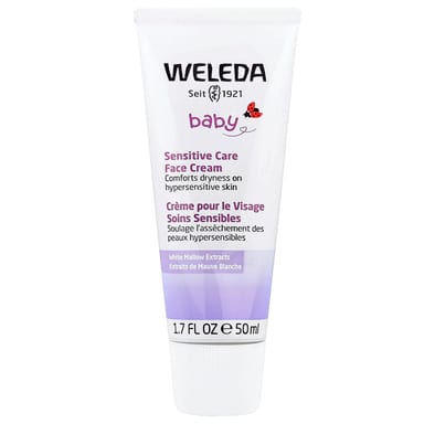Детский крем для лица Weleda Baby Sensitive Care White Mallows Extracts, 50 мл