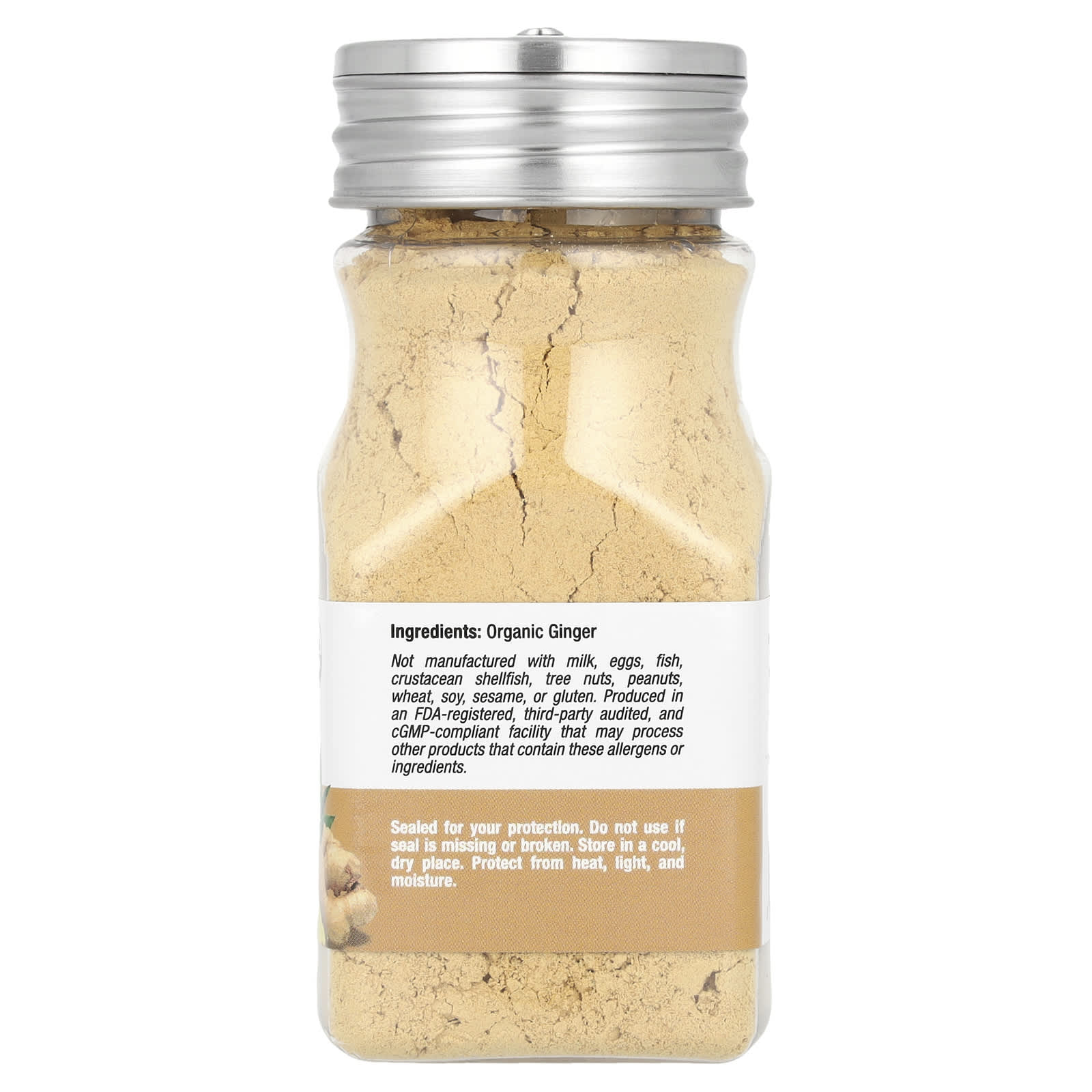 Имбирь California Gold Nutrition Foods Organic, оттенок Ground, 56 г — фото 3