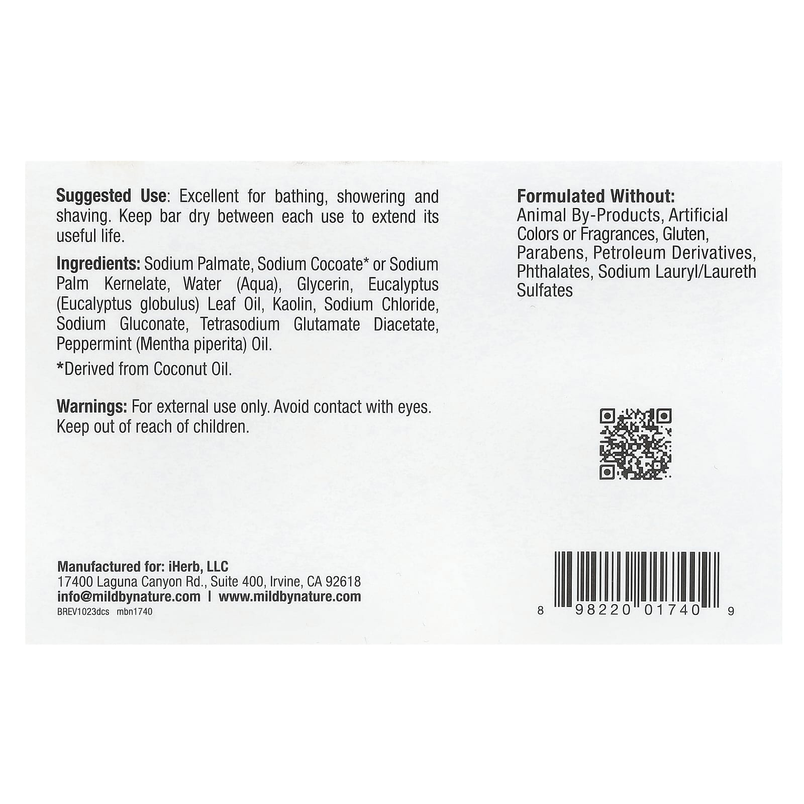 Мыло Mild By Nature Detoxifying Clay Soap, 141 г — фото 3