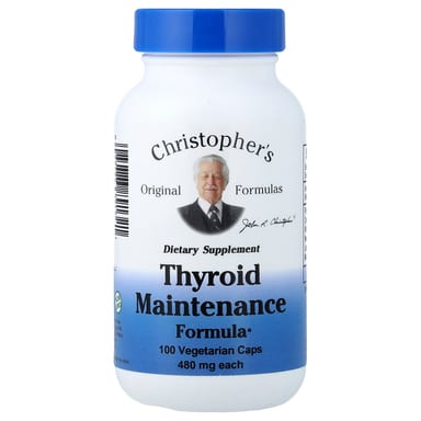 Комплекс Christopher's Original Formulas Thyroid Maintenance, оттенок 100 Vegetarian Caps