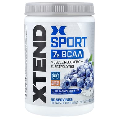 BCAA XTEND Sport®, Blue Raspberry Ice, 7 г, 345 г