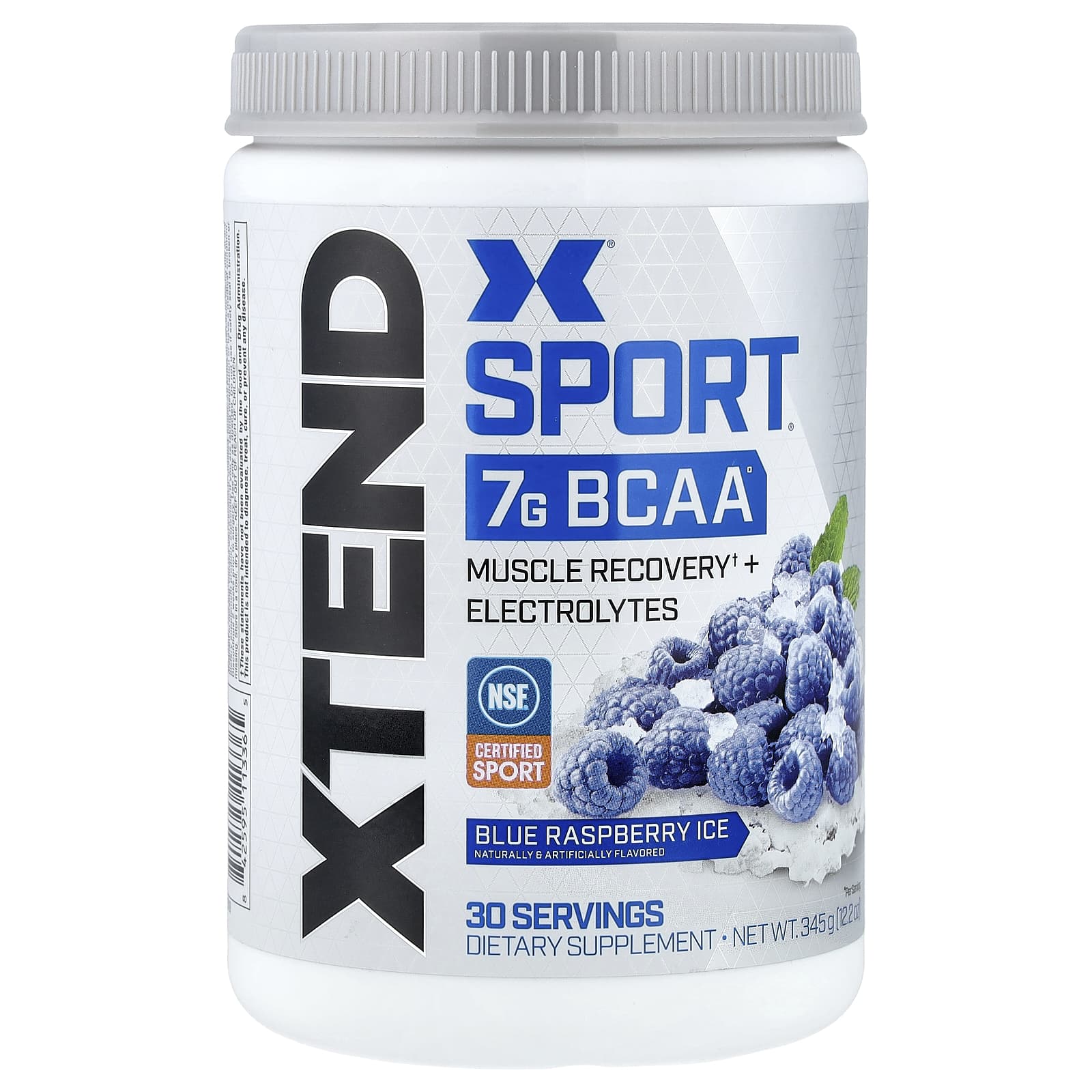 BCAA XTEND Sport®, вкус Blue Raspberry Ice, 7 г, 345 г — фото 2
