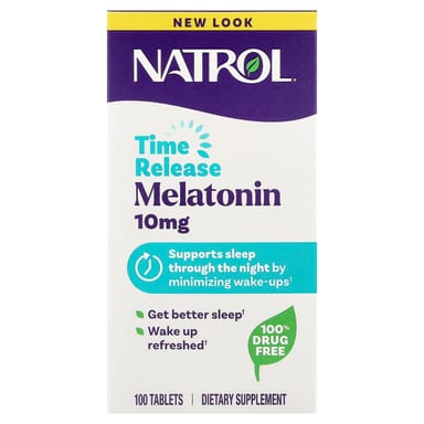 Мелатонин Natrol Time Release, 10 мг, 100 таблеток