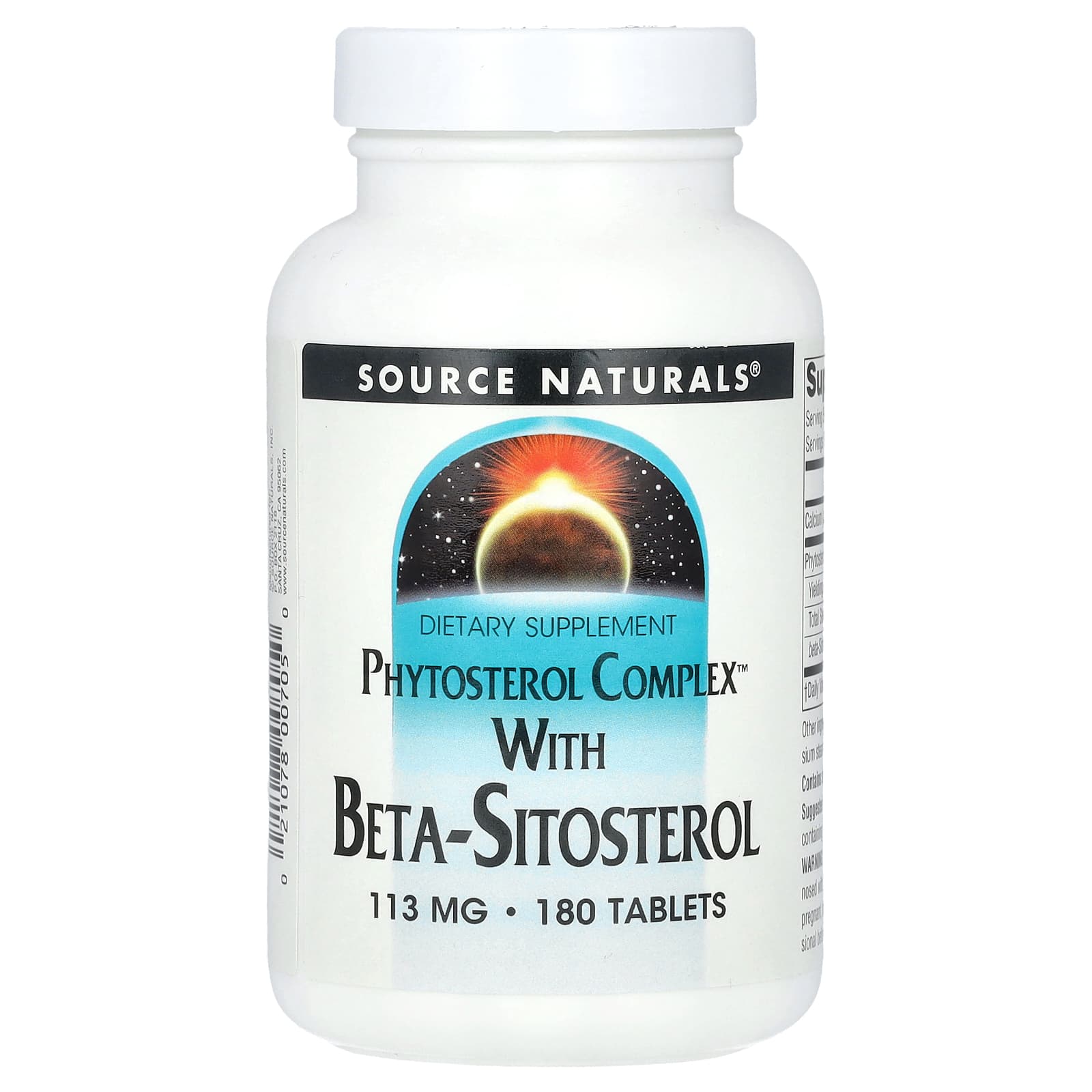 Комплекс Source Naturals Phytosterol™ with Beta-Sitosterol, 113 мг, 180 таблеток
