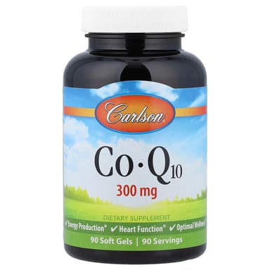 Коэнзим Q10 Carlson, 300 мг, 90 мягких капсул