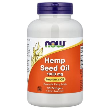 Масло NOW Foods Hemp Seed, 1000 мг, 120 мягких капсул
