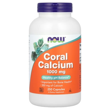 Кальций NOW Foods Coral, 1000 мг, 250 капсул